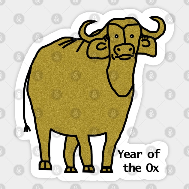 Year of the Ox Sticker by ellenhenryart